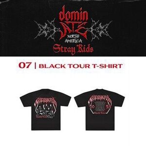 2025 Stray Kids dominATE NORTH AMERICA Black Tour T-shirt NWOT